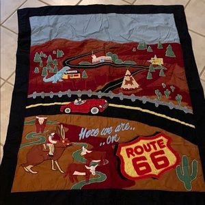 Boys Route 66 Quilt with Pillow Sham